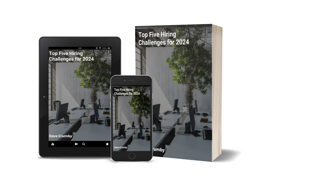 cover for ebook Top Five Hiring Challenges in 2024