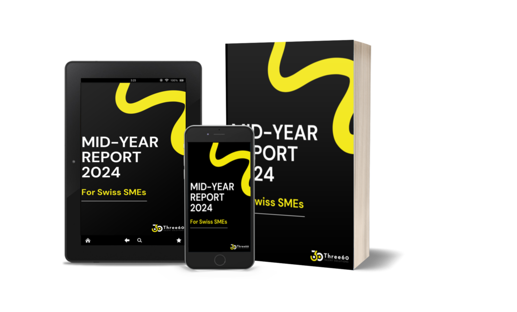 The cover for the eBook - Mid-Year Report For Swiss SMEs